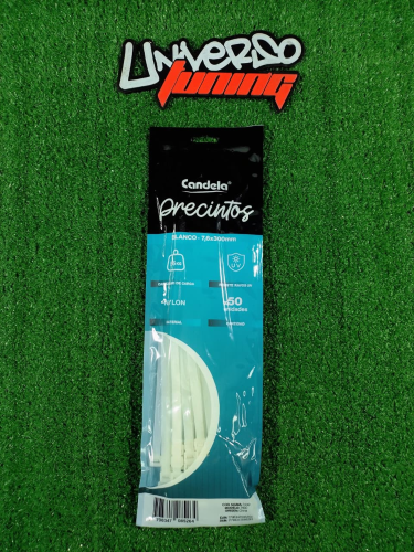 PRECINTO 7,6x300MM BLANCO CANDELA 7430