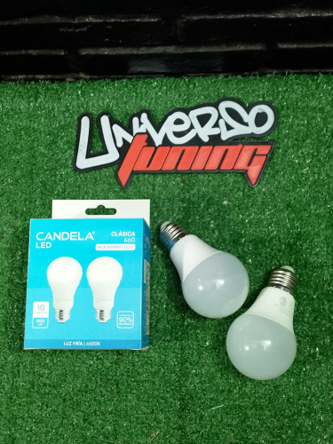 LAMPARA  A60 - 10W FRIA X2UN CANDELA 7827