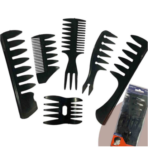 SET DE PEINES X 6 PCS NEGRO IG6867
