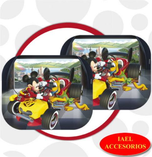 JGO. CORTINA DISNEY LATERAL PLEGABLE MICKEY AUTO, 44*38CM CO-142D