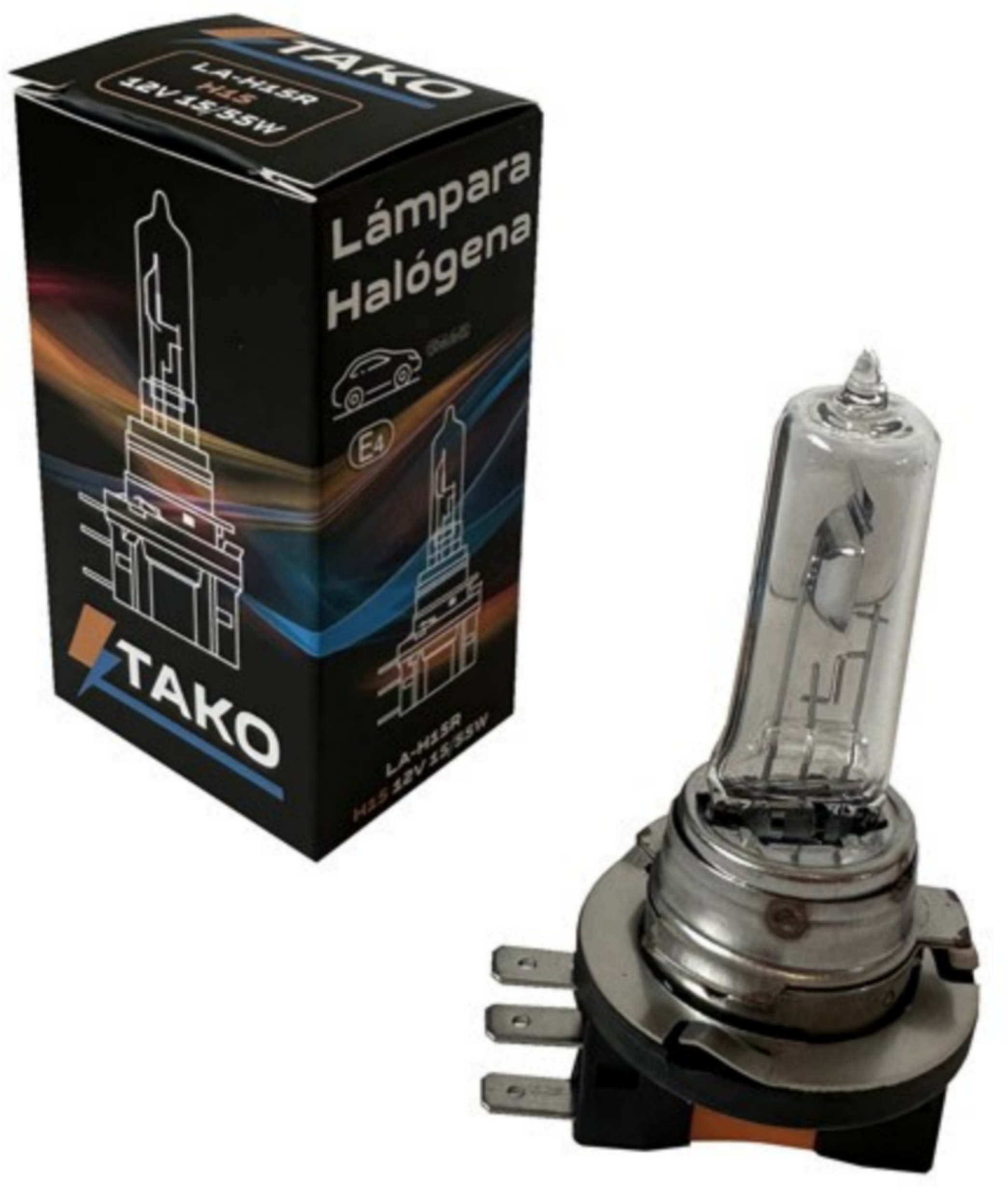 LAMPARA H15 15/55W 12V - TAKO LA-H15R