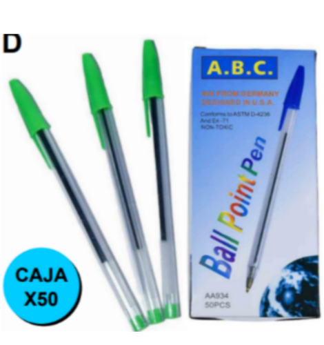 LAPICERA - ABC VERDE 50 PCS IL0041/2101