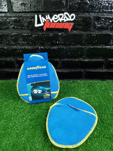 PAD DE LIMPIEZA MICROFIBRA GOODYEAR, TIPO MANOPLA, IDEAL PARA LLANTAS GY-2893
