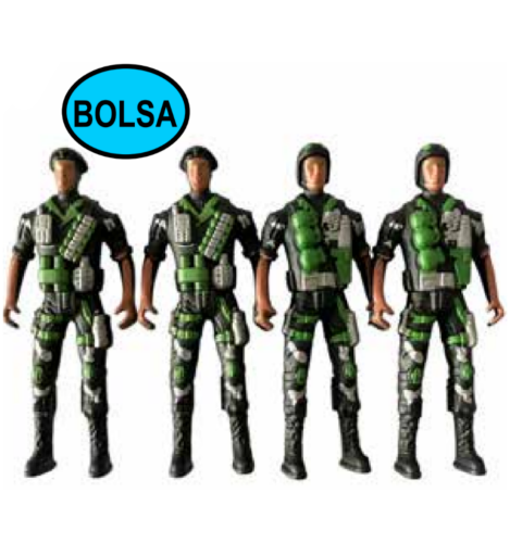 MILITAR - SET X 4 PCS EN BOLSA IJ1102