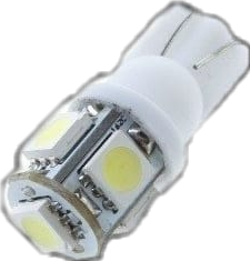 LED T10 5 PUNTAS BLANCO
