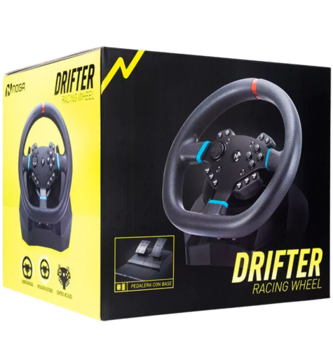 VOLANTE + PEDALERA PREMIUN PS3/PS4/PC/XBOX ONE/SWITCH DRIFTER NOGA