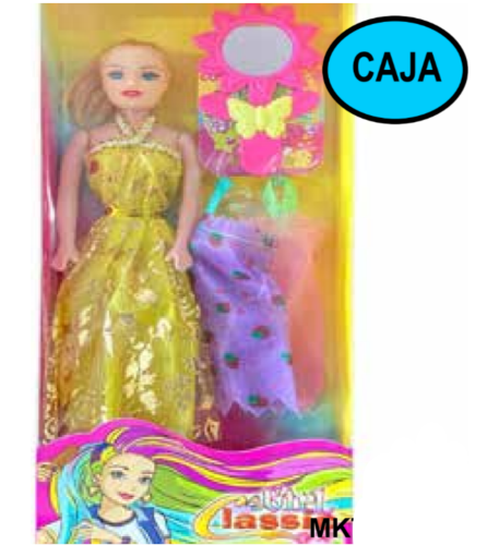 MUÑECA - CON VESTIDO Y ACC EN CAJA IJ1137-273246