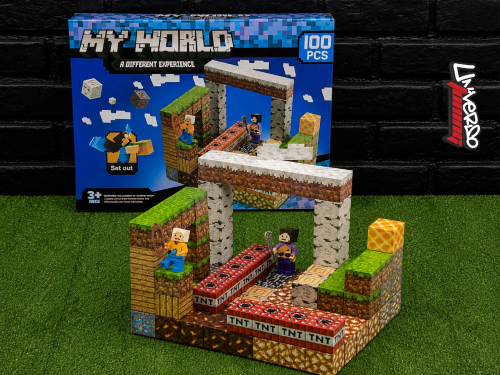 BLOQUES MAGNETICO CONSTRUCCION MY WORLD 100PCS MELECH-701