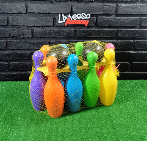JUEGO - BOLOS X 10 UN RED C/BASE NAJBOL0003