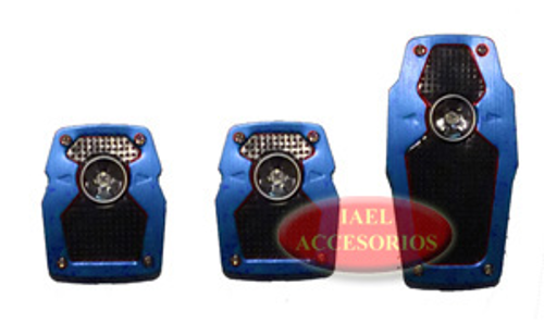 JGO. PEDALERA ALUM ZEN,DIF COLORES, CON APLIQUE DE GOMA AC-060