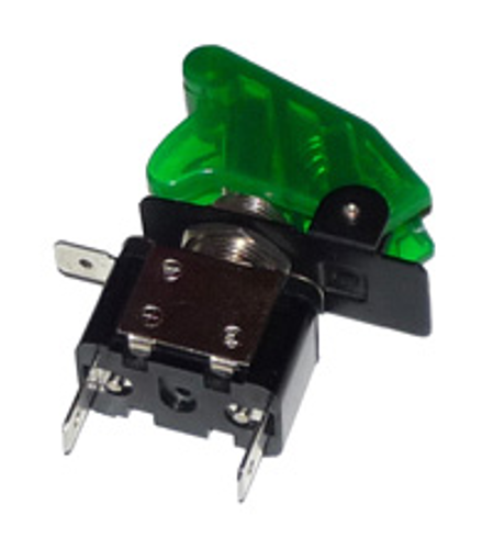LLAVE UN PUNTO COMP C/LUZ C/CAPUCHON VERDE EE-015V