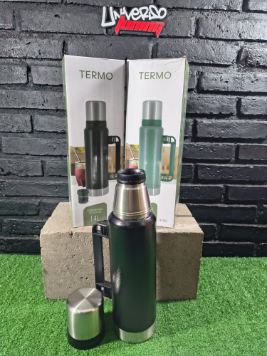 TERMO DE ACERO INOXIDABLE C/ PICO CEBADOR 1,4L TH-02