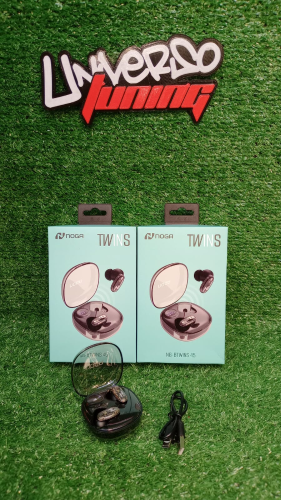 AURICULAR BT TWINS TRANSP DISPLAY NG-BTWINS45 NOGA-NEGRO BLANCO