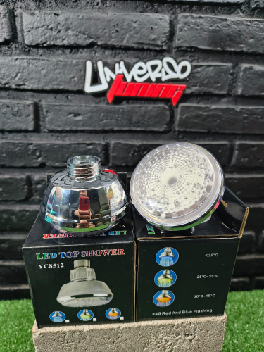 CABEZAL DE DUCHA CON LUZ RGB 8CM YC8512