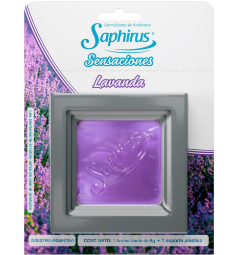 SENSACIONES SAPHIRUS LAVANDA + HOLDER TRANSPARENTE