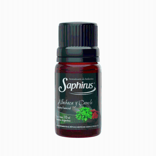 ACEITE ESENCIAL SAPHIRUS ALBAHACA Y CANELA