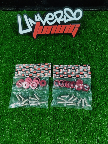 ARANDELAS ANODIZADAS C/ TORNILLO ROJO