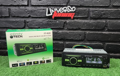 FRENTE FIJO MP3 BT FM AM USB RCA INFINITY TECH IT-920