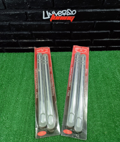 PROTECTOR DE PARAGOLPE PVC GRIS C/PLATA X4 UNID IAEL PP-010