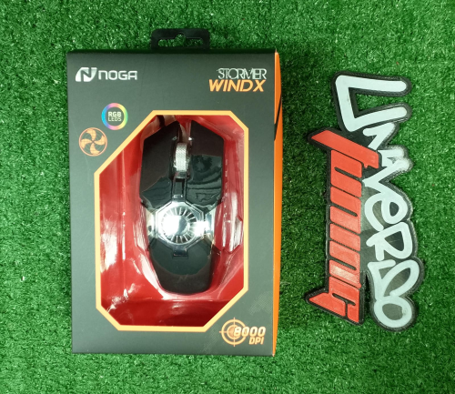 MOUSE GAMING CON COOLER / LED / 8000DPI ST-WINDX NOGA