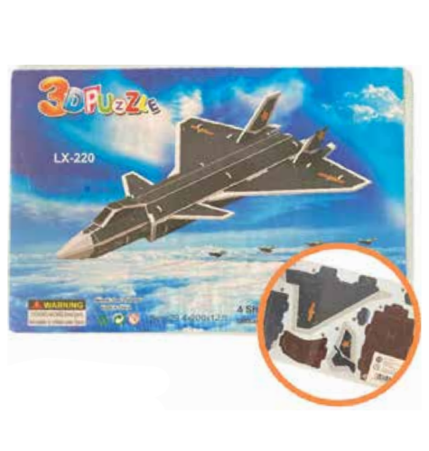 ROMPECABEZAS 3D AVION 27 PCS IJ1192