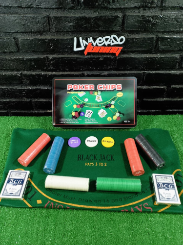 JUEGO DE FICHAS DE POKER 300PCS WTJM-03