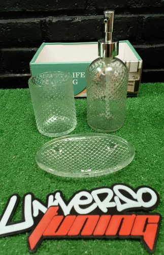 KIT BAÑO TRANSPARENTE SUONO HOG0671