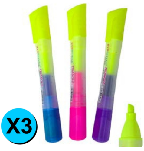 RESALTADOR - DOBLE PUNTA X 3 PCS IL3512