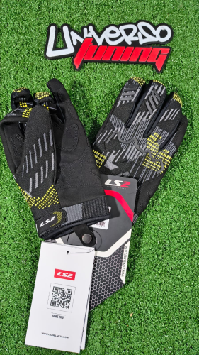 GUANTE LS2 ALFA HOMBRE NEGRO / AMARILLO