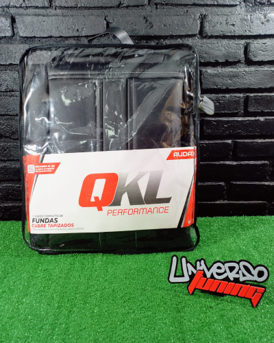 FUNDA CUBRE ASIENTO AUDAX 2DA GENERACION TALLE B NEGRO BLANCO AB002-NB QKL