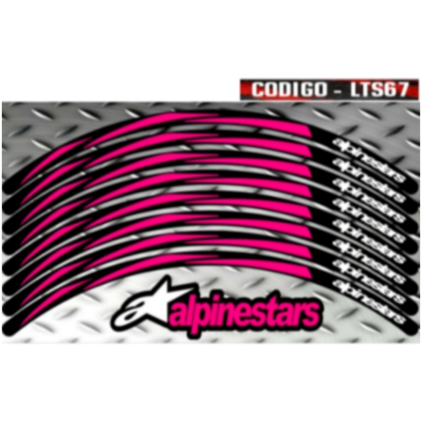 KIT LLANTAS LAMINADAS PARA AMBAS RUEDAS AMBOS LADOS ALPINESTARS LTS67