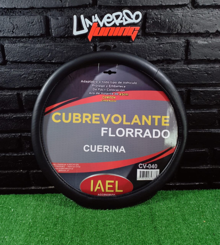 CUBRE VOLANTE CAMION FORRADO EN CUERINA, LISO 45 CM IAEL CV-040