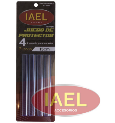 MOLDURA PROTECTORA DE PUERTA TRANSPARENTE, X4PCS, 15CM IAEL PR-024T