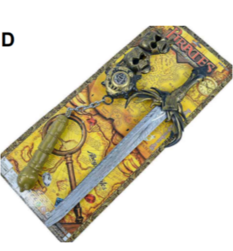 ARMAS - ESPADA PIRATA C/ACC BLISTER MKK443787 IJ0399