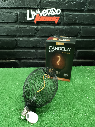 LAMPARA MESH BLACK GLOBO 4W CALIDA CANDELA 7924