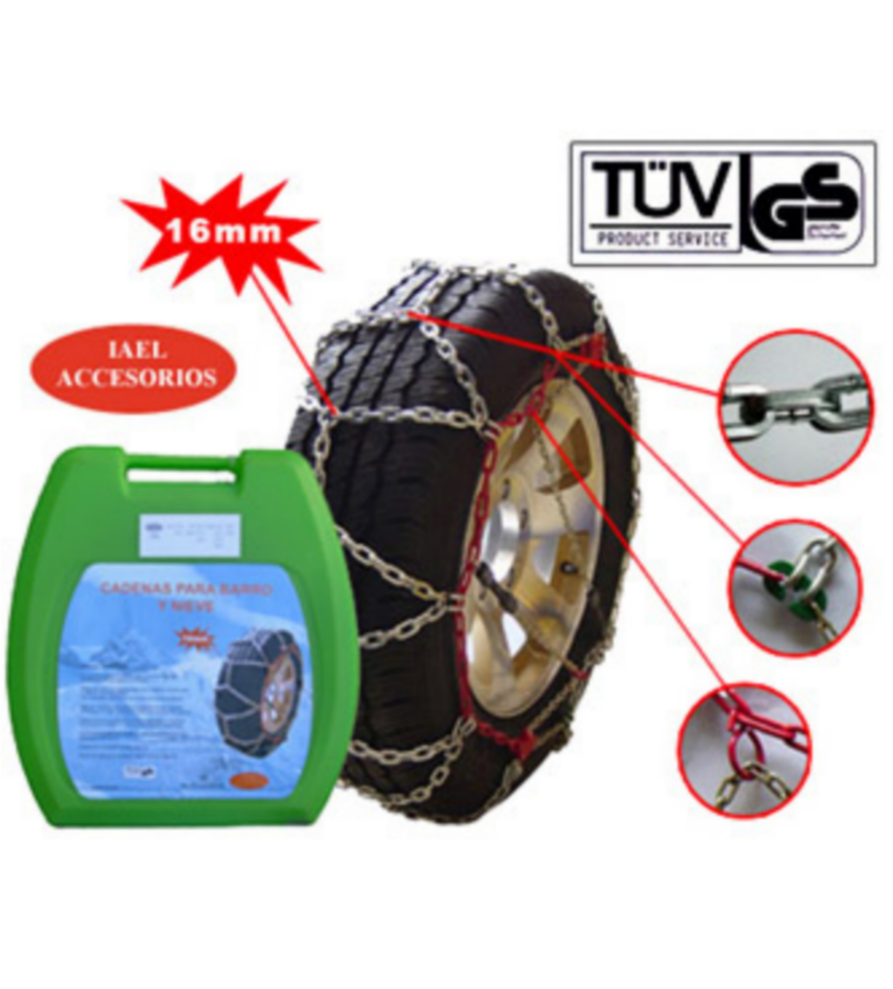 CADENA PARA BARRO Y NIEVE TALLE 220 CD-220