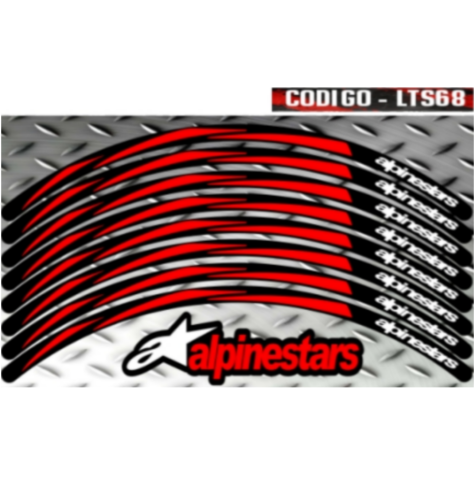 KIT LLANTAS LAMINADAS PARA AMBAS RUEDAS AMBOS LADOS ALPINESTARS LTS68