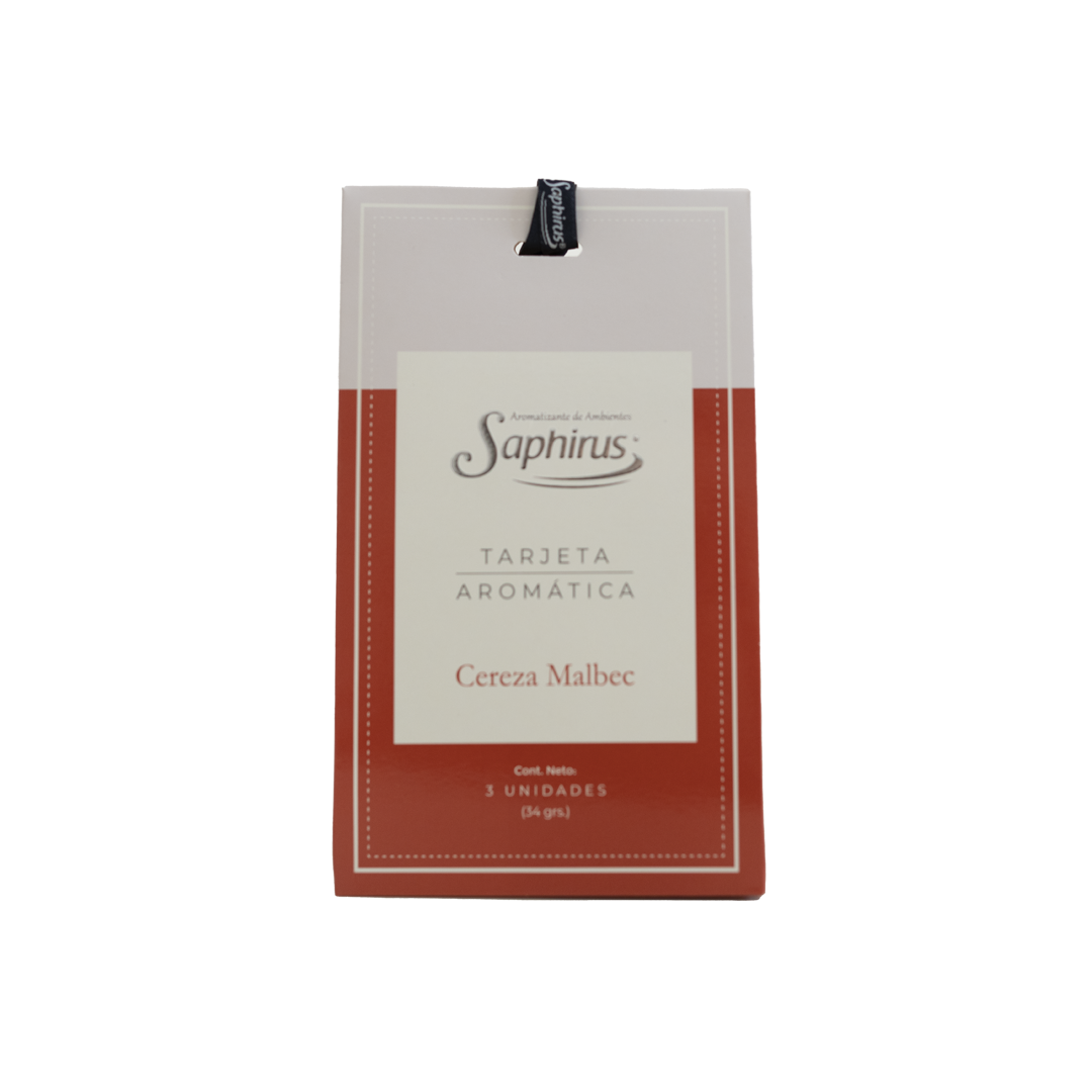 TARJETAS AROMATICAS SAPHIRUS CEREZA MALBEC