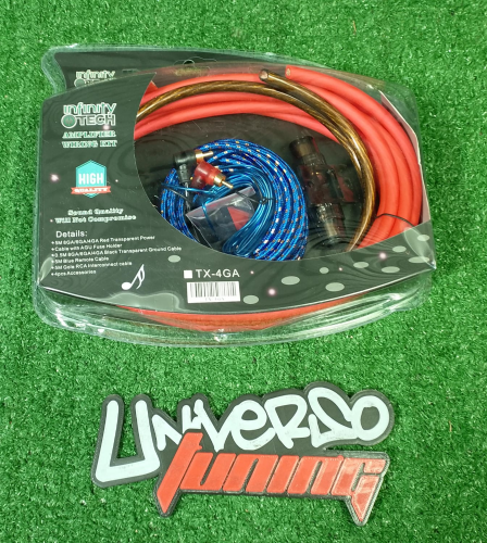 INFINITY TECH KIT CABLE MEDIANO PARA POTENCIA 4 GAUGE TX-4GA