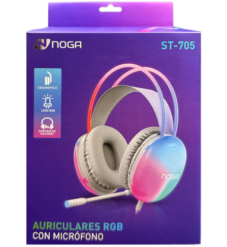 AURICULAR GAMER C/MIC / LED /TRRS NOGA ST-705