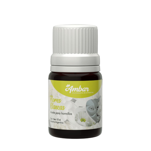 ACEITE PARA HORNILLOS AMBAR FLORES BLANCAS