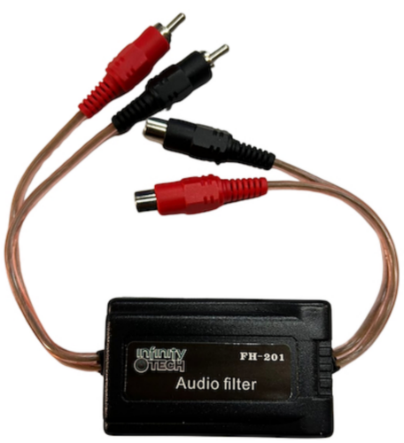 INFINITY TECH FILTRO AUDIO FILTRO RUIDOS CABLE EN AUDIO RCA FH-201