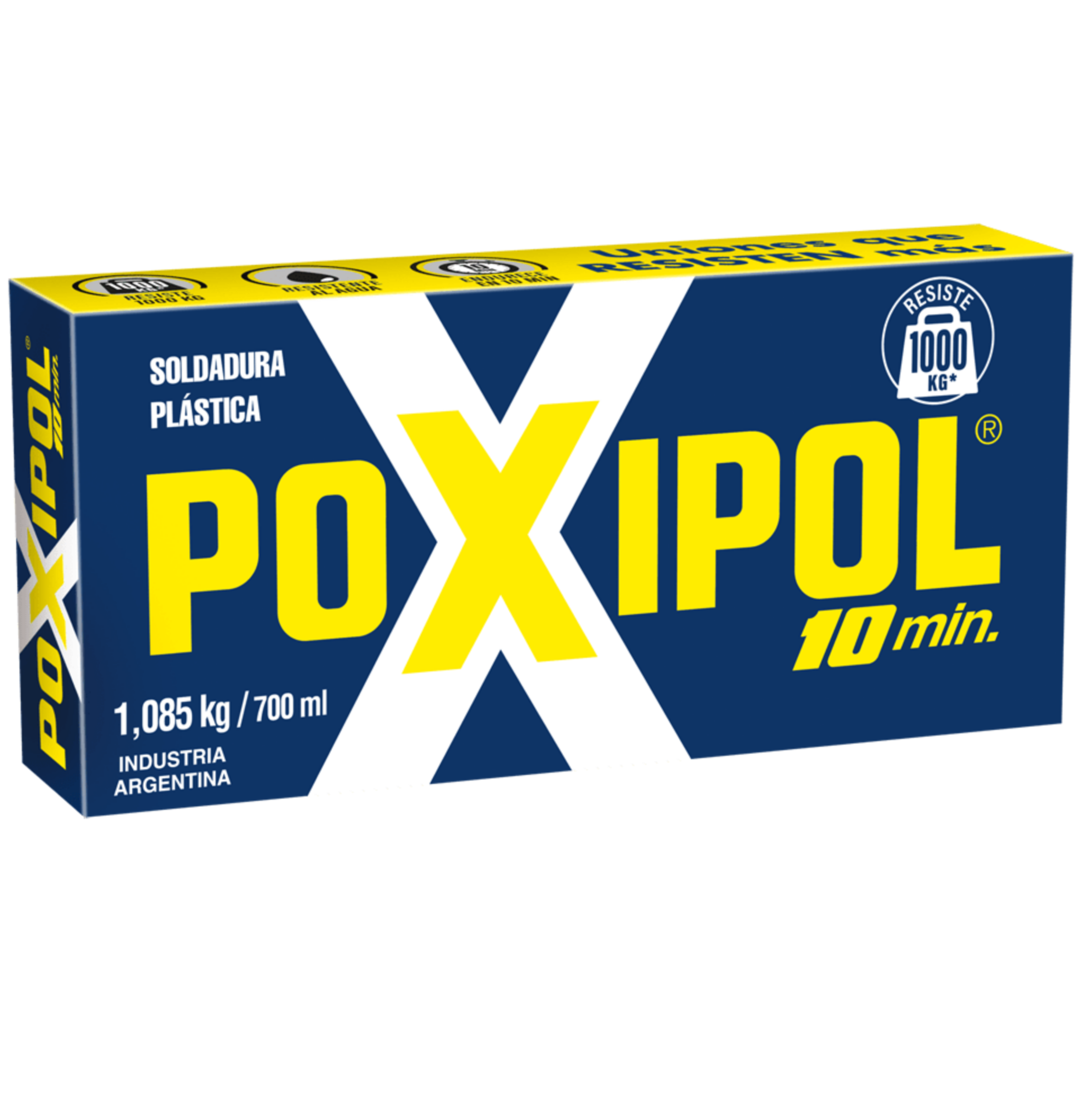 POXIPOL METALICO 10 MIN 1085G/700ML