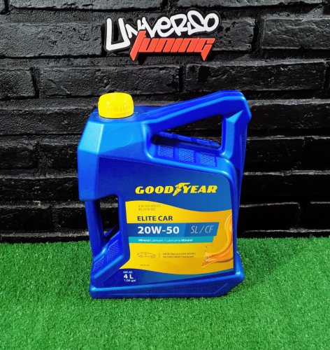 ACEITE MULTIGRADO GOODYEAR ELITE CAR MINERAL 20W50 4 LITROS GY31120W5024004
