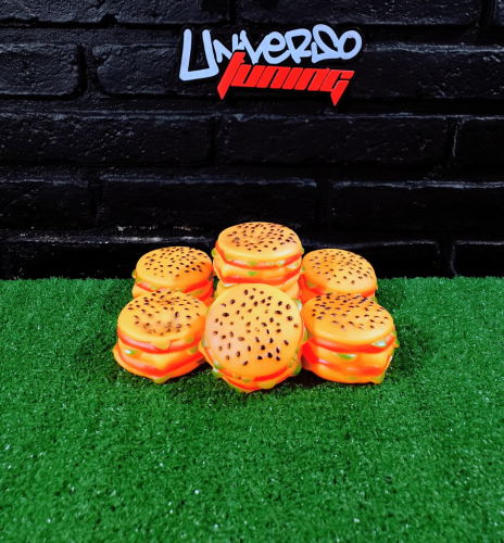 MASCOTA- JUGUETE HAMBURGUESA C/CHIFLE 7CM IGG-024
