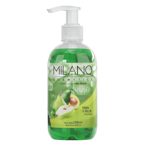 JABON LIQUIDO PARA MANOS MILANO PALTA Y PERA