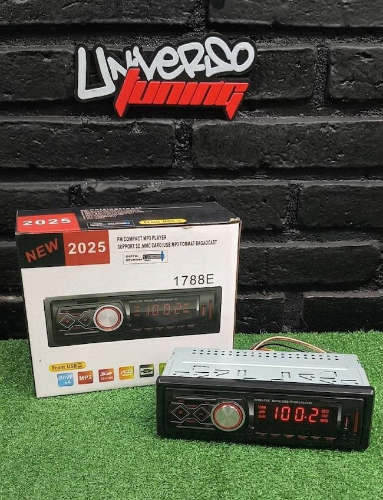 ESTEREO DESMOTABLE PARA AUTO C/BLUETOOTH Y CONTROL REMOTO 1788E