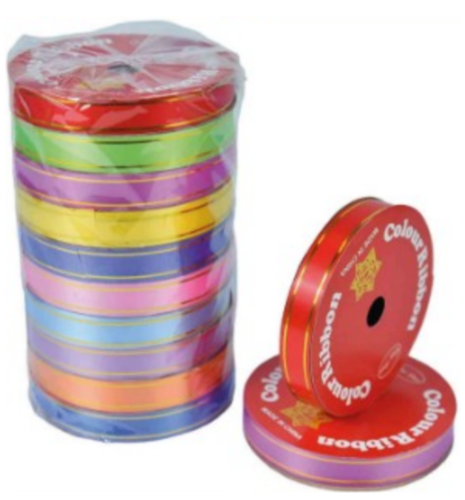 CINTA DE REGALO X 10 UN X 10 MTS IG0055