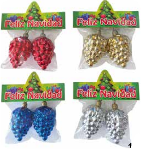 PIÑA GRANDE METALIZADA BOLSA X 2 IG7210