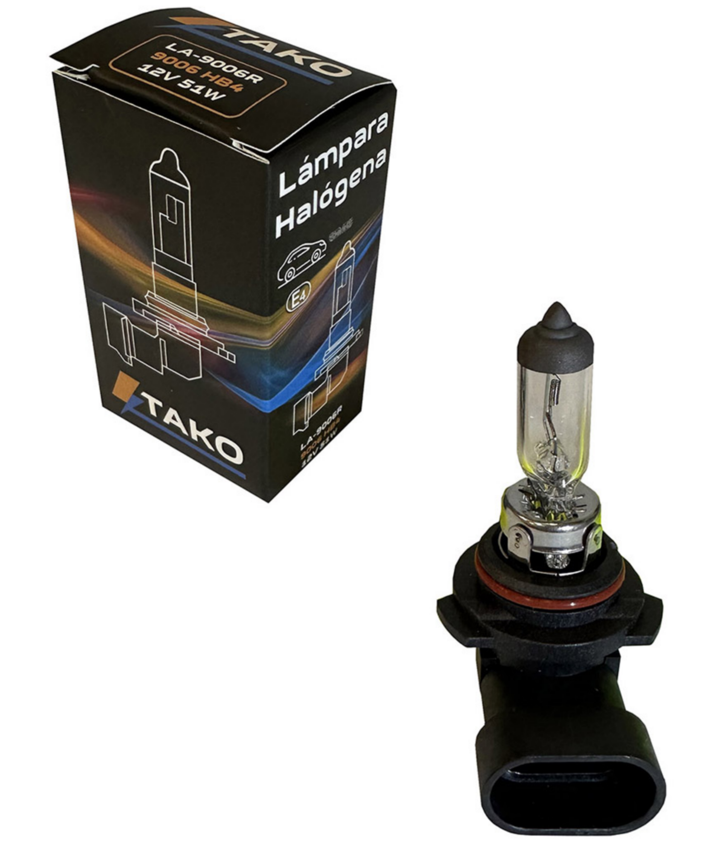LAMPARA HB4 9006 60W 12V - TAKO LA-9006R